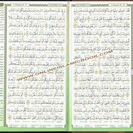 Maqdis Quran | The Noble Quran Word By Word Translation and Color Coded Tajweed (Maqdis Al Quran Al Karim) Medium Size B5 (English-Arabic) - Dar Al-Tawhid Publications