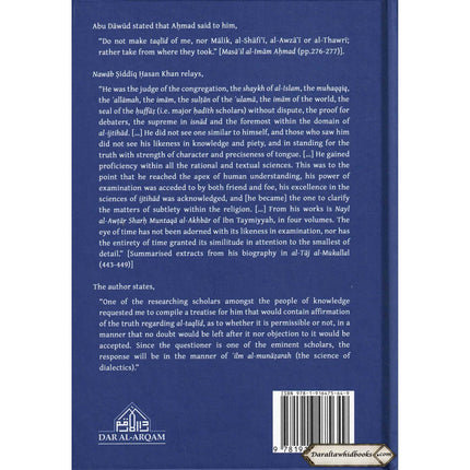 A Critique Of The Ruling Of al-Taqlid By Muhammad ibn Ali al-Shawkani