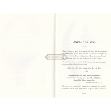 Animals As Food: The Permissible & Impermissible By Shaykh Ibrahim Al-Mazrou'i