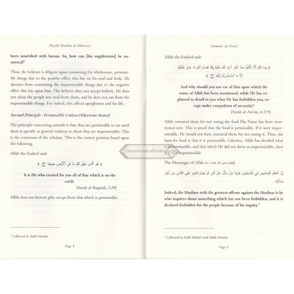 Animals As Food: The Permissible & Impermissible By Shaykh Ibrahim Al-Mazrou'i