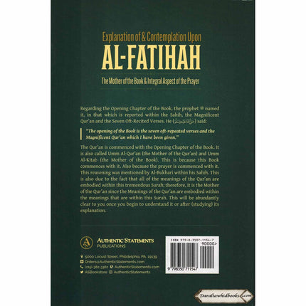 Explanation & Contemplation upon Al-Fatihah