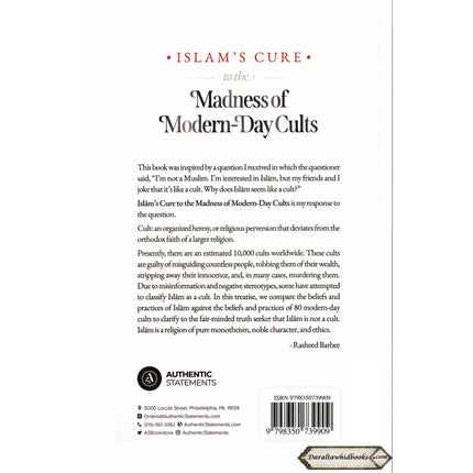 Islam's Cure to the Madness of Modern-Day Cults