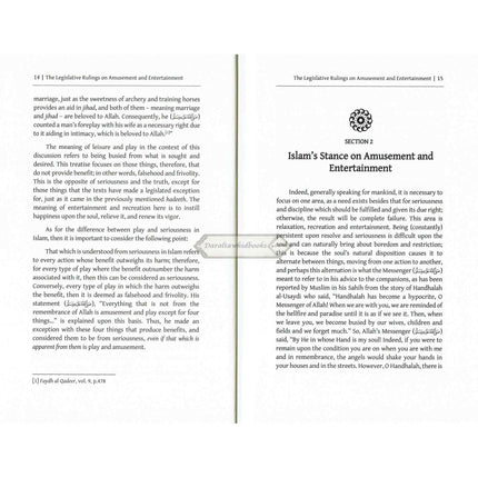 Legislative Rulings on Amusement and Entertainment by Ibrahim al Mazroui