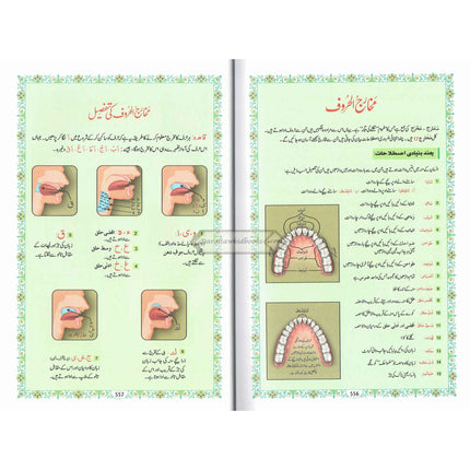 Tajweedi Quran with Urdu Tajweed Rules 16 Lines 8.5 x 6.0 Inch (7B) Hafzi Tajweedi, Medium Size
